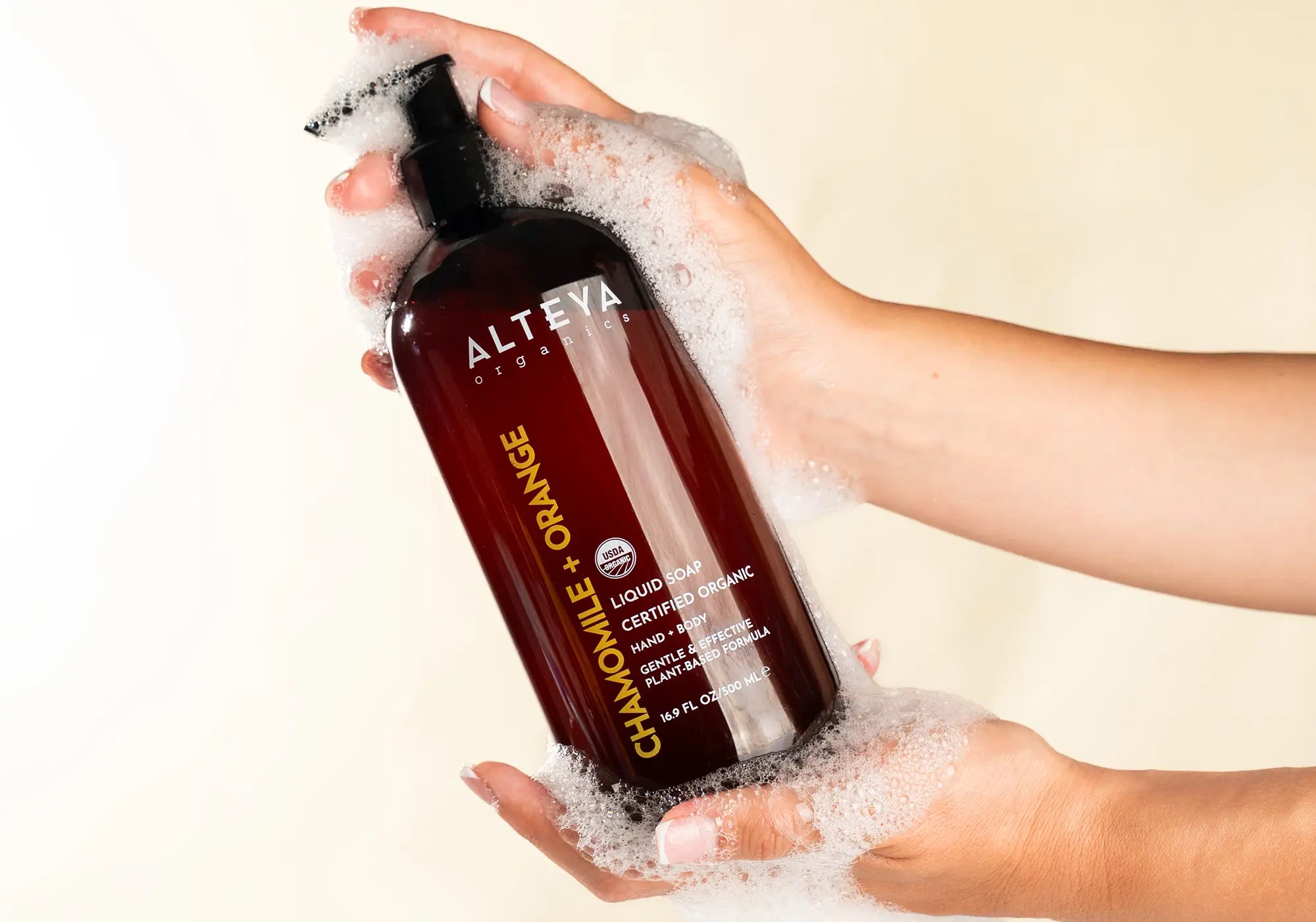 chamomile orange liquid soap desktop