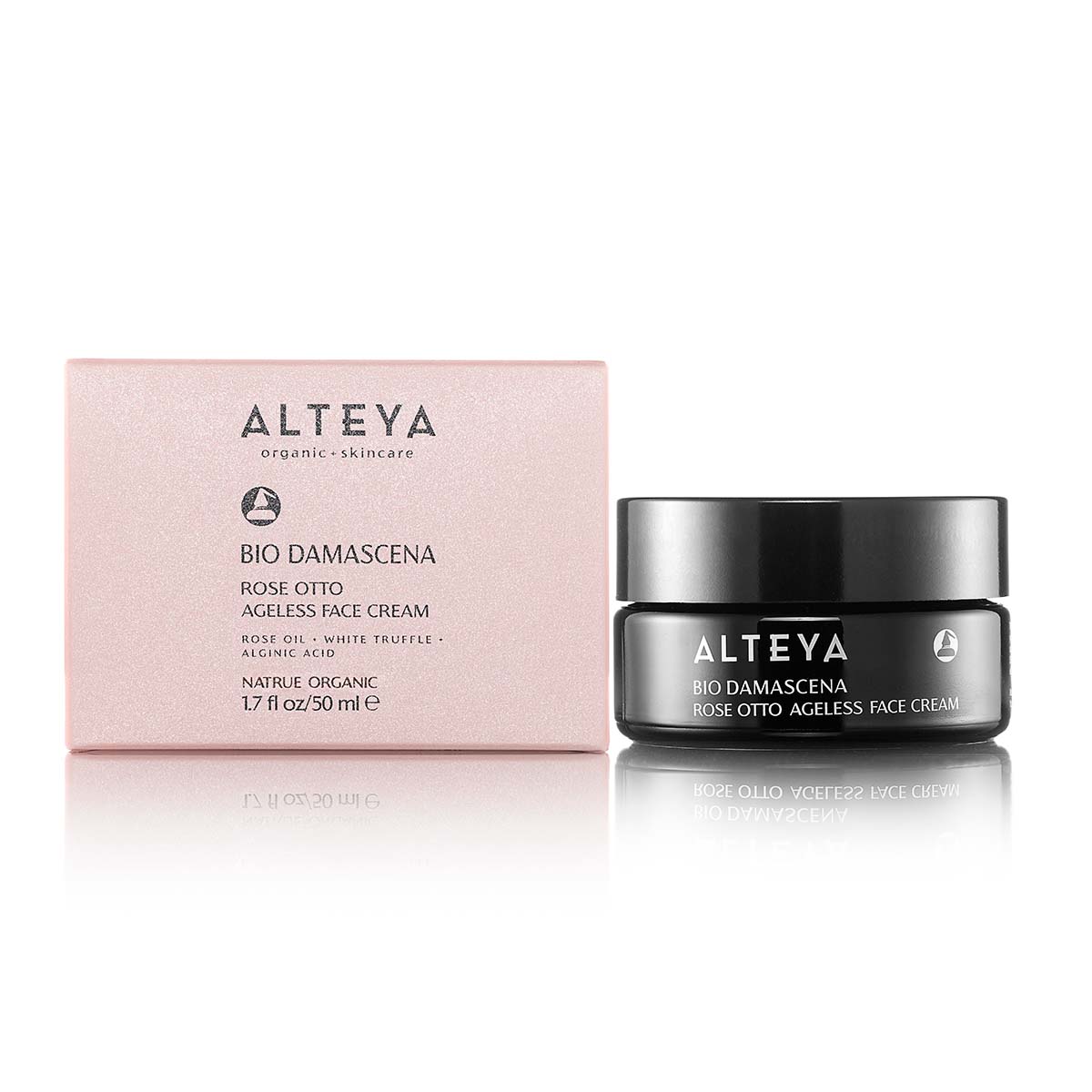 Organic Ageless Rose Otto Face Cream - It supports skin’s natural balance and resilience for a firmer, more youthful-looking skin. The precious rose oil and white truffle extract promote skin elasticity, illuminating pracaxi oil helps reduce the appearance of age spots, and antioxidant-rich pomegranate extract protects skin from free radical damage.