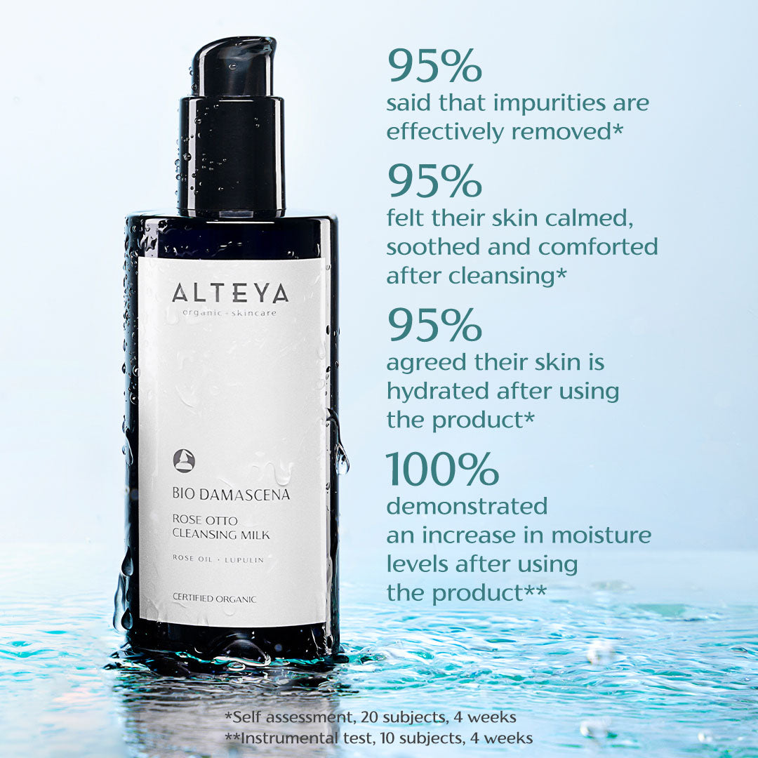 Cleansing milk bio damascena alteya organics