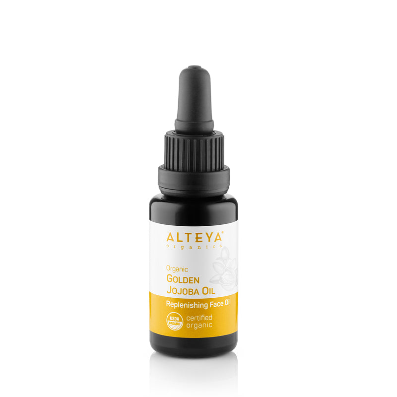 Organic Jojoba Oil 20ml with dropper - Alteya Organics UK