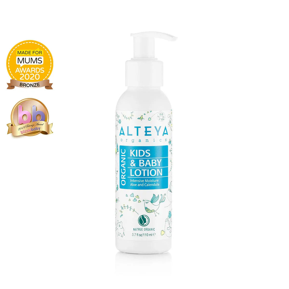 Organic Kids & Baby Body Lotion 110 ml - Alteya Organics UK. The gentle, deeply moisturizing formula contains natural organic butters and oils, rich in vitamins and minerals, to soothe, nourish and protect skin.