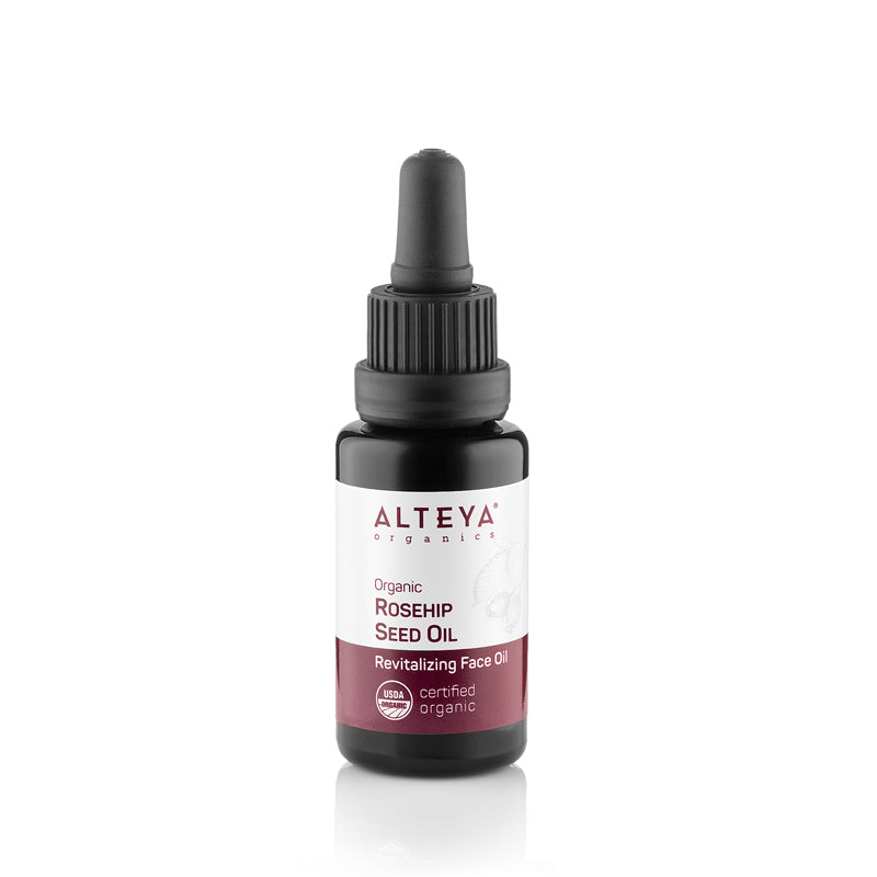 Organic Rosehip Seed Oil 20ml with dropper - Alteya Organics UK