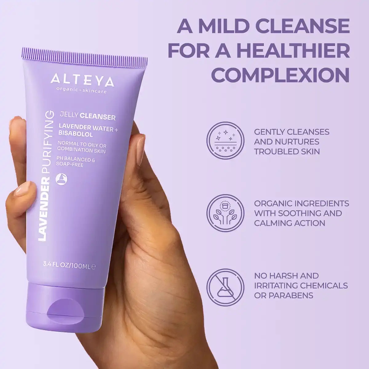 lavender jelly cleancer complexion