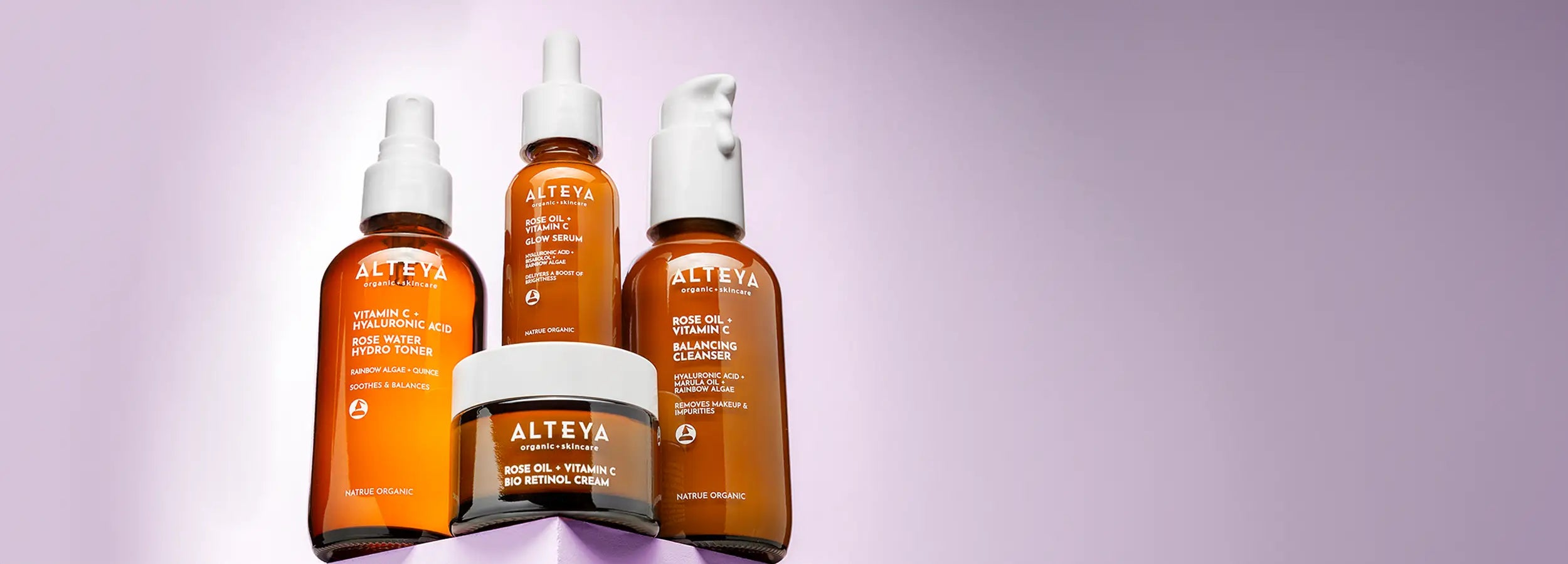 Luminous rose skincare collection