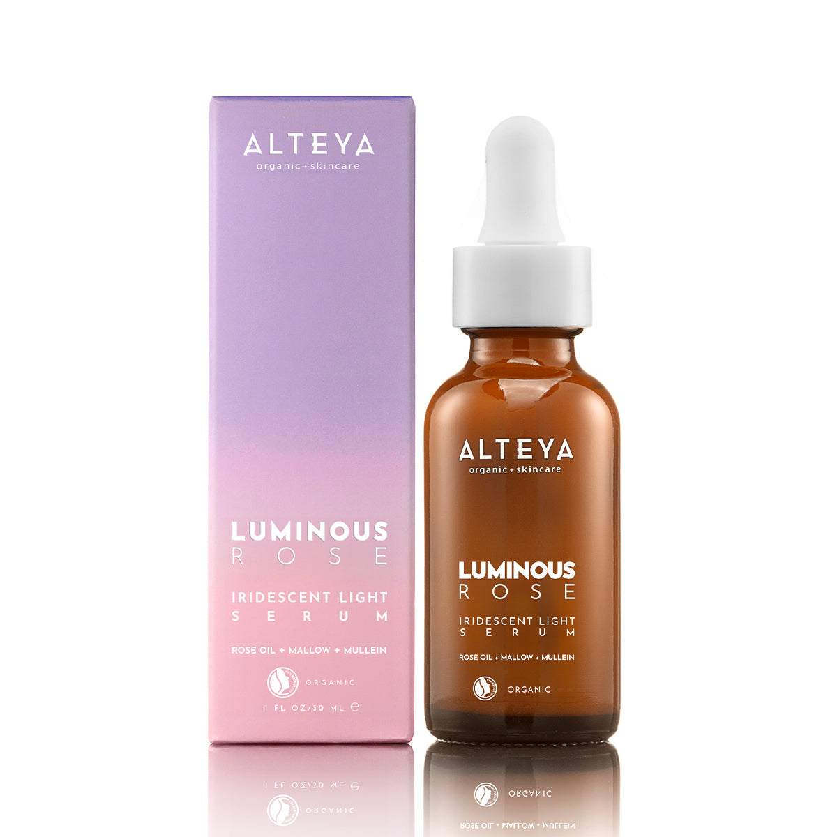 organic-skin-care-luminous-rose-iridiscent-light-serum-alteya-organics-with-box alteya organics -  Upon application, skin is instantly moisturized, plumper, and toned, with significantly improved radiance and luminosity. 