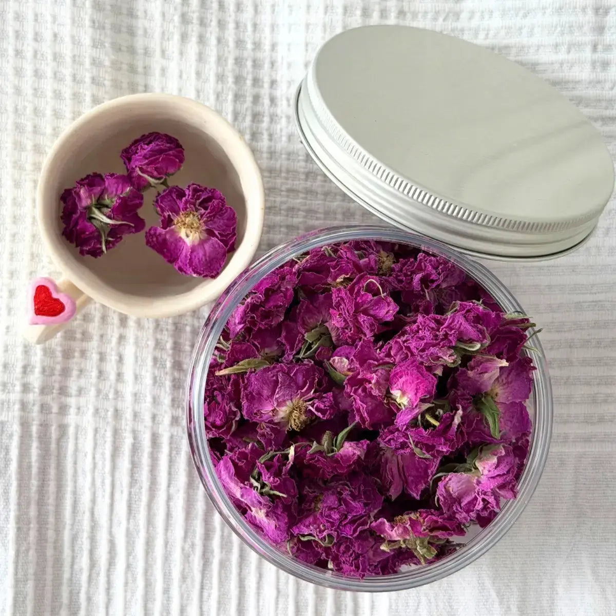 organic dry rose blossoms