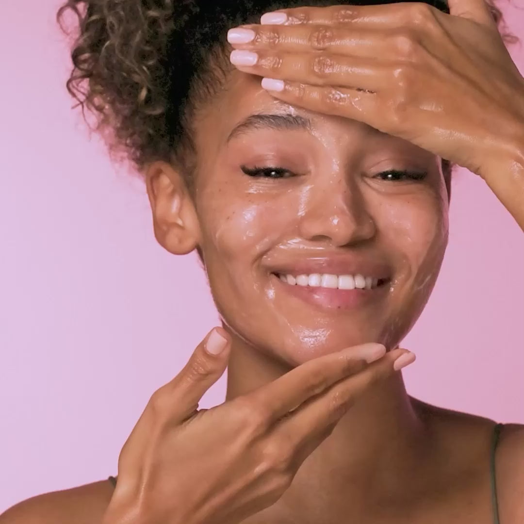 rose hydrobiome skincare cleanser video