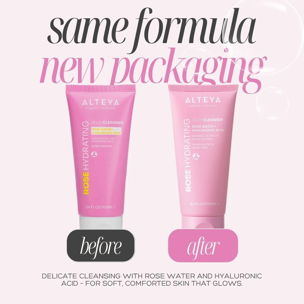 rose cleanser new packaging