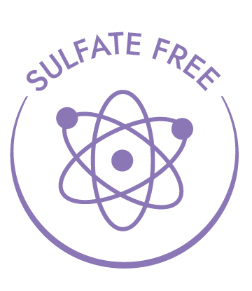 Purple 'Sulfate Free' logo