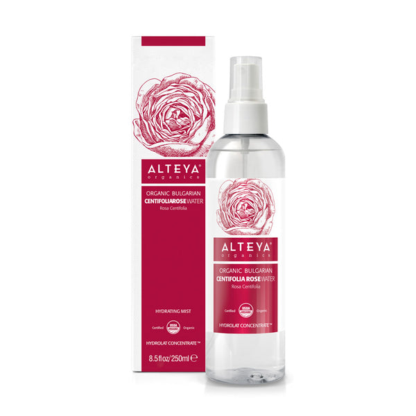 Organic Bulgarian Centifolia Rose Water Spray 250 ml - Alteya Organics UK