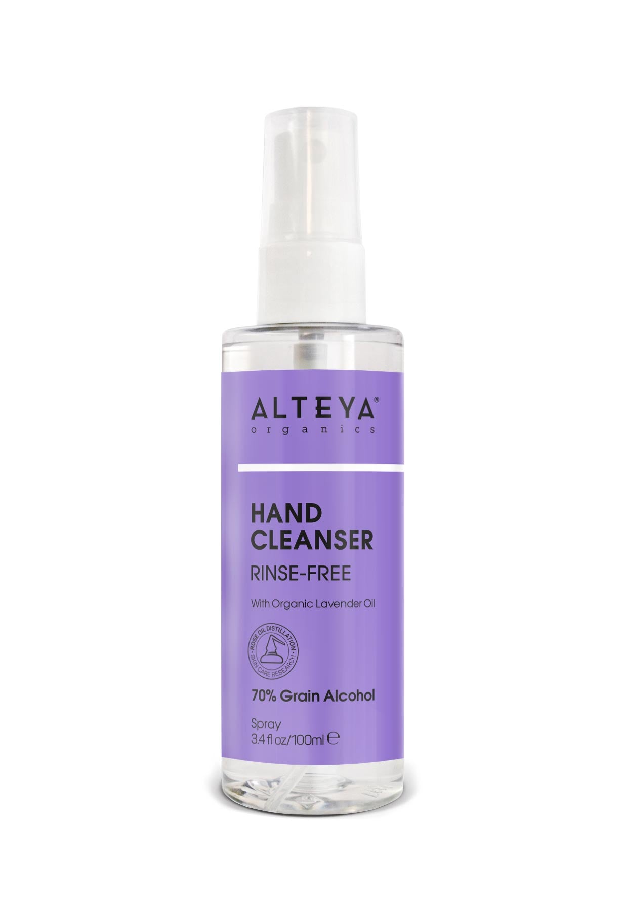 Hand Cleanser Spray With Organic Lavender Oil 100ml