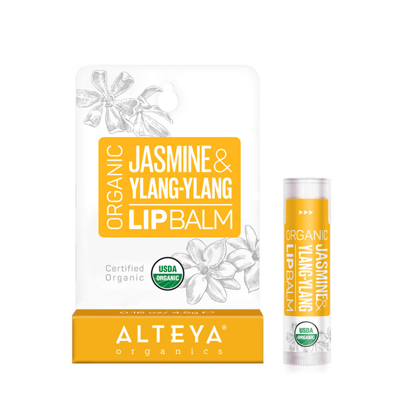 Organic Lip Balm Jasmine & Ylang-Ylang - Alteya Organics UK