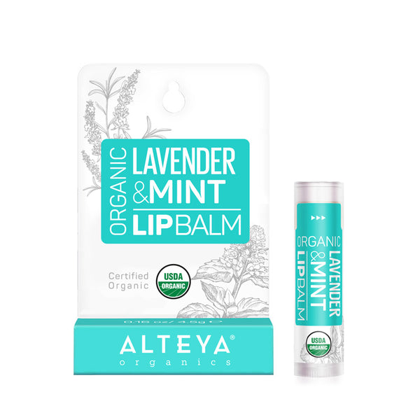 Organic Lip Balm Lavender & Mint - Alteya Organics UK