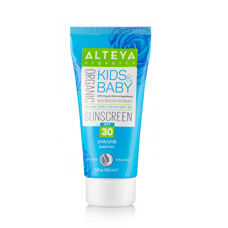 Organic Sunscreen Kids & Baby SPF30 90 ml - Alteya Organics UK
