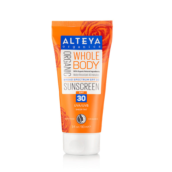 Organic Sunscreen Whole Body SPF30 90 ml - Alteya Organics UK