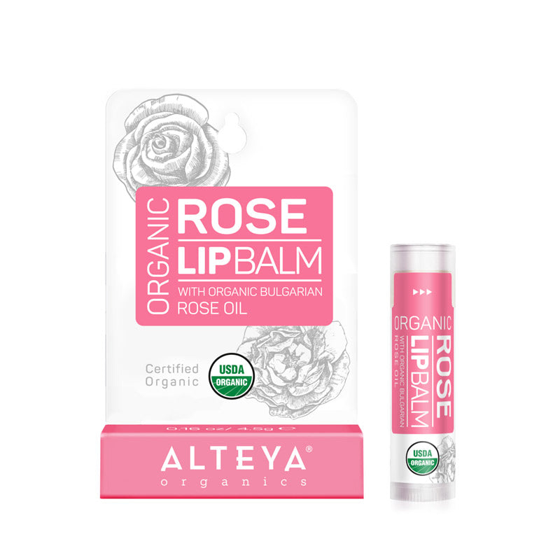 Organic Lip Balm Rose - Alteya Organics UK